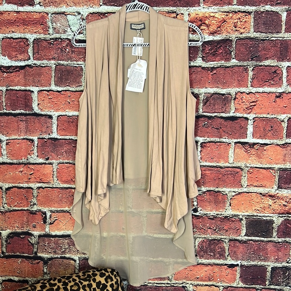 Ethereal vest size large with sheer bottom NWT